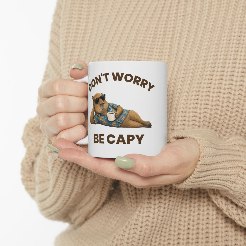 Don't Worry Be Capy Mug
