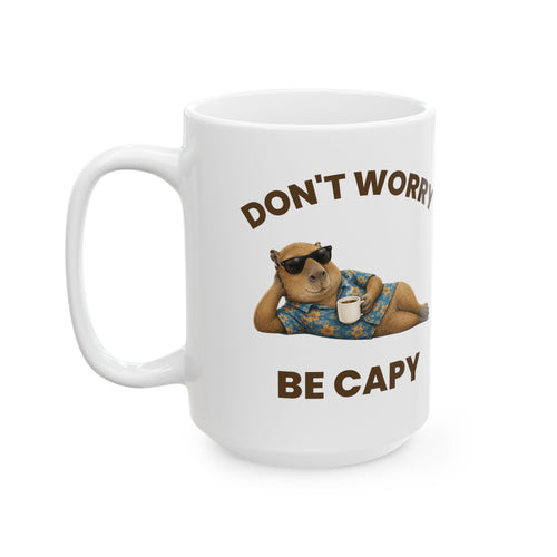 Don't Worry Be Capy Mug