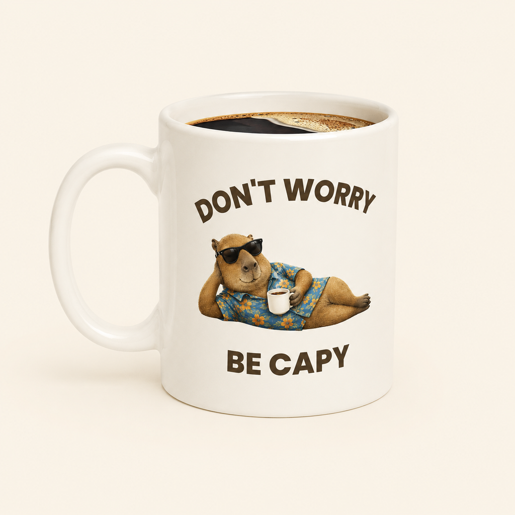 Don't Worry Be Capy Mug